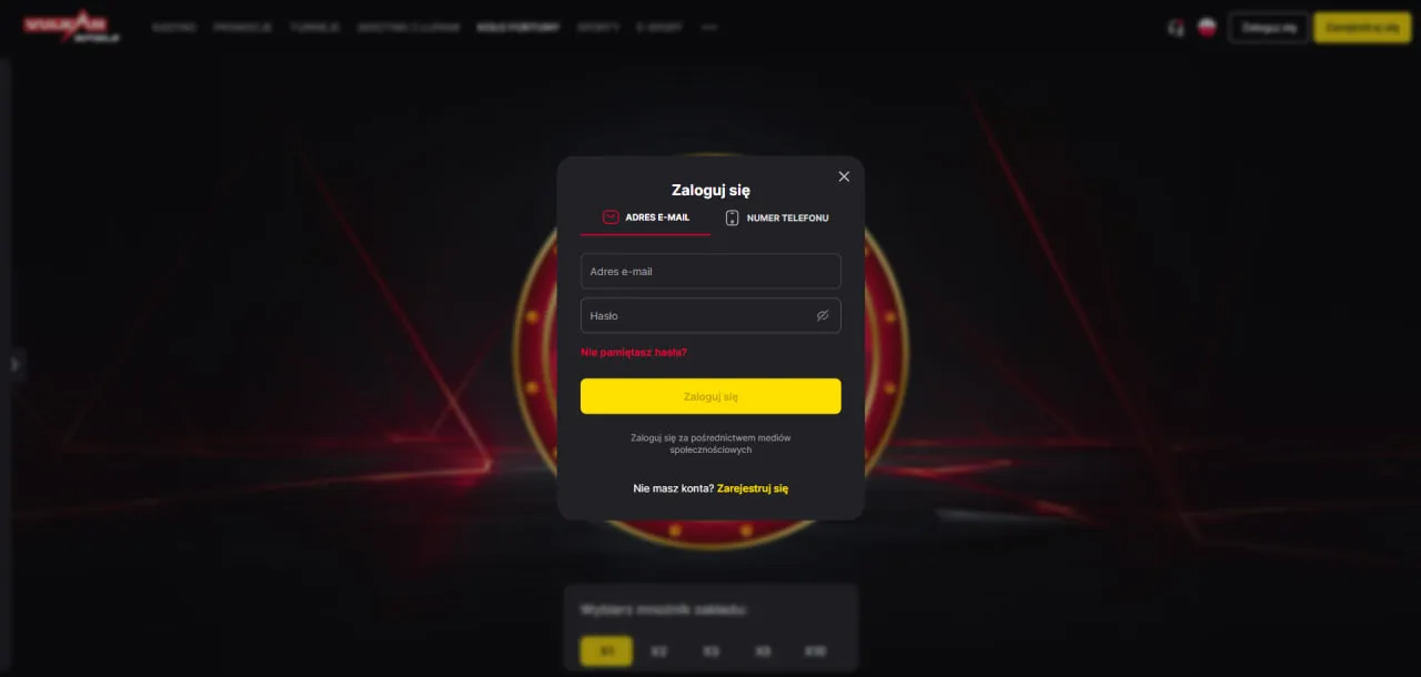 registration and login